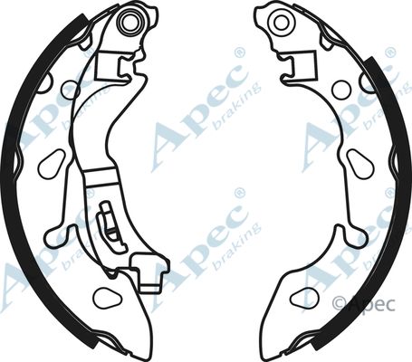 APEC BRAKING Bremžu loku komplekts SHU807